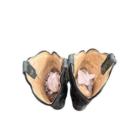 Corral woman’s 7 black gray inlay studded sequin cowboy festival boots gorgeous - Picture 8 of 12